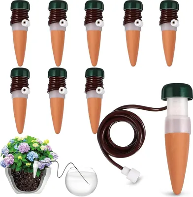 Produktbild von 8 Stück Wasserspender für Zimmerpflanzen,Bewässerungssystem Balkon,Automatische Bewässerung Zimmerpflanzen,Selbstbewässerung Bewässerungssystem