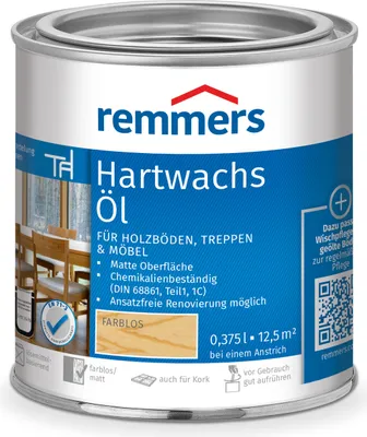 Produktbild von Remmers Hartwachs-Öl farblos 0,375 l, Leinölfirnis