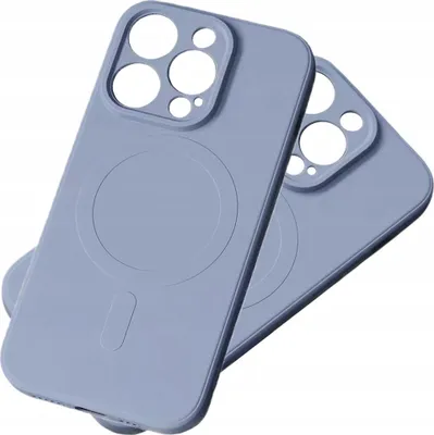 Produktbild von Silikonhülle mit Magsafe für Iphone 15 Pro Max Grau