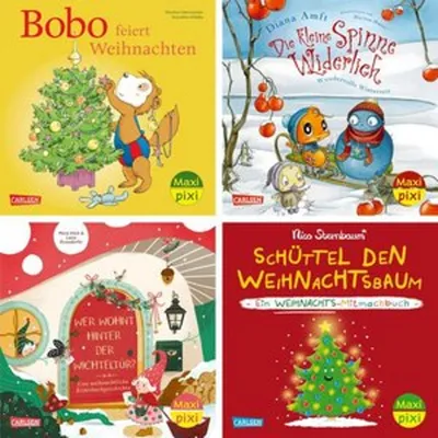 Produktbild von Maxi-Pixi-4er-Set 128: Winter, Wichtel, Weihnachtszeit (4x1 Exemplar)