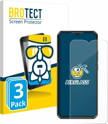 Produktbild von 3x BROTECT Schutzglas für Oukitel WP50 Schutzfolie Panzer Folie Glas Display Schutz klar