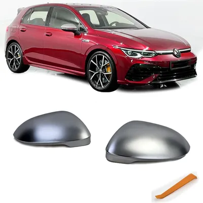 Image de Boîtier de rétroviseur pour VW Golf 8 / ID.3, avec assistance de changement de voie, couleur argent mat