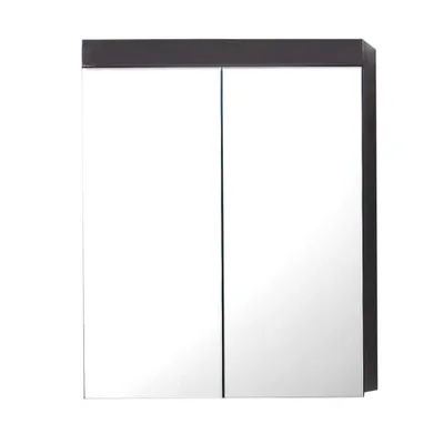 Produktbild von Spiegelschrank mit 2 Türen ALTENA-19 in Grau Hochglanz, B/H/T: ca. 60/77/17 cm