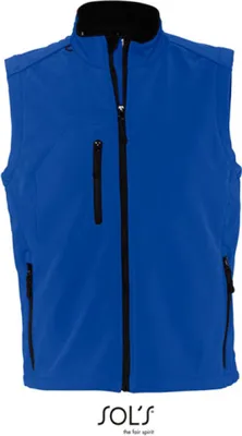 Image de SOLs 46601 | Mens Sleeveless Softshell Rallye Gilet / Bodywarmer - Couleur : Royal Blue - Taille : S