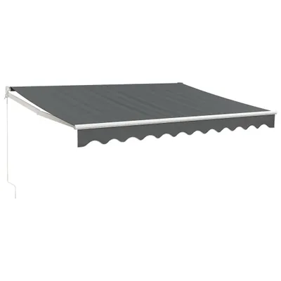 Produktbild von vidaXL Markise Einziehbar Anthrazit 3x2,5 m Stoff und Aluminium