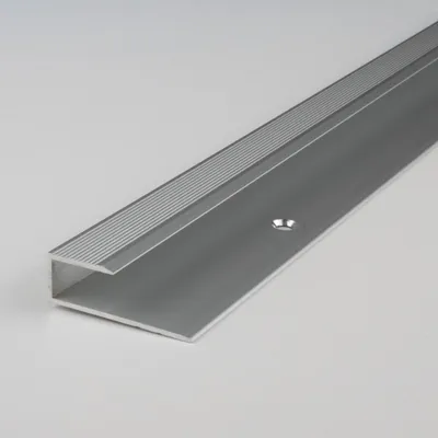 Produktbild von PROVISTON | Einfass- & Abschlussprofil | Aluminium | 15.6 x 8.5 x 2700 mm | Silber | Einschubprofil | Abschlussleiste | Bodenprofil