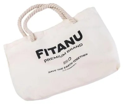 Produktbild von Fitanu - Einkaufstasche, Baumwolle PP13662 (Einheitsgröße) (Weiß)