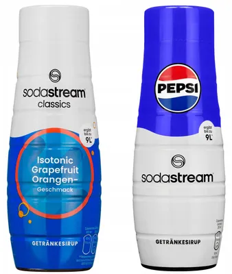 Produktbild von Sodastream Sirup Set Isotonisch Grapefruit Orange 440ml Pepsi 440ml