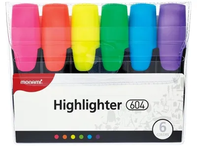Image de Monami highlighters 6 couleurs intenses n604