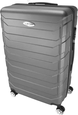 Produktbild von Hartschalenkoffer Kunststoff Reisekoffer Trolley mit Rollen 360° drehbar, Koffer (Typ):Anthrazit - 74 x 49 x 30 cm