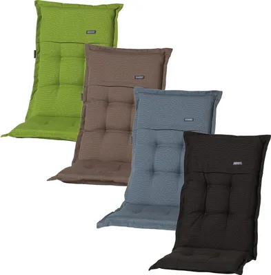Produktbild von Madison Hochlehner Sitzauflage Sitz Auflage Kissen Stuhlauflage Polster Polyacryl, Farbe:Grün