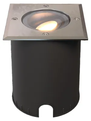 Image de HOFTRONIC - Spot au sol LED 4W IP67 Dimmable Noir RVS GU10 2700K
