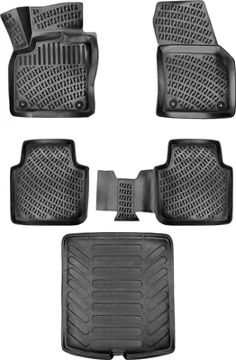 Produktbild von 3D Auto Gummimatten & Kofferraumwanne Set für Skoda Kodiaq 2016-2024