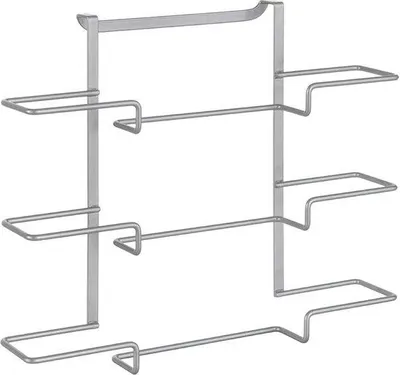 Immagine prodotto di Supporto in metallo argentato, 36x9x30 cm