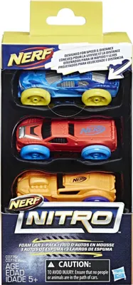 Image de Pack de 3 Nerf Nitro Soft Racer