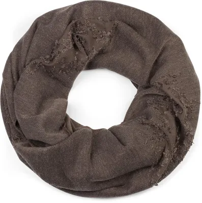 Produktbild von styleBREAKER Uni Loop Schal mit strukturierter Oberfläche im Destroyed Vintage Look, Schlauchschal, Tuch 01016191