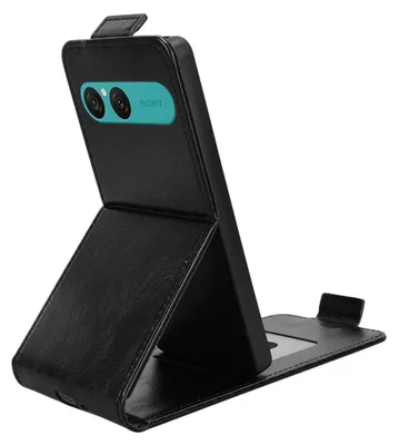 Produktbild von Flip Hülle für Sony Xperia 10 VII Magnetische Kunstleder Schutzhülle Schwarz