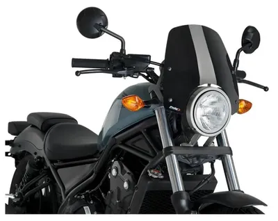 Produktbild von Puig Sport Honda Rebel 300/500 2025 Windschutzscheibe Silber  Silber One Size
