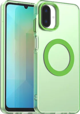 Image de Etui magnétique pour Samsung Galaxy A07, étui antichoc fin, mat et translucide Vert