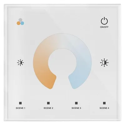 Produktbild von LED-Dimmer mit CCT-Funktion, 12–48 V DC, max. 10 A – Weiß