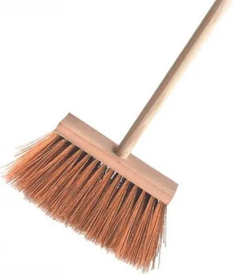 Image de Balai de nettoyage, cheveux bruns, 24x5cm 135cm