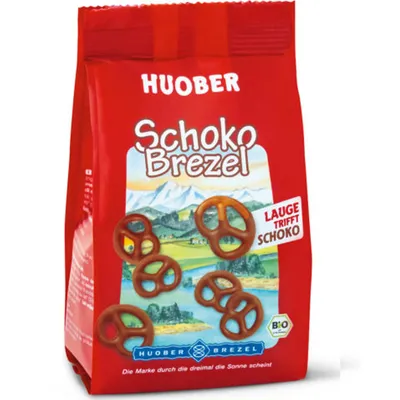 Image de HuoberBretzels croustillants au chocolat au lait 100g