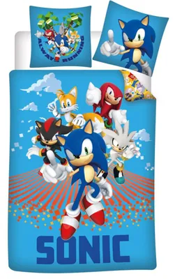 Immagine prodotto di Set di biancheria da letto Sonic a due piazze 140x200 + 63x63