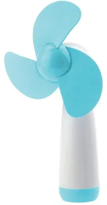 Produktbild von Mini-Handventilator mit weichen Schaumstoffflügeln und Batteriebetrieb (ohne Batterie)
