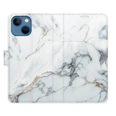 Obrázek produktu pro Flipové pouzdro iSaprio - SilverMarble 15 pro iPhone 13 mini