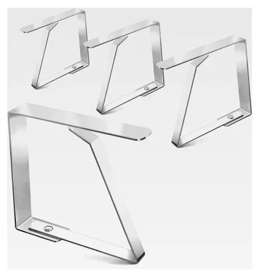 Produktbild von Tischdeckenklammern 4er Set aus Edelstahl, Robust und Rostfrei – Tischdeckenhalter, Tischklemmen, Tischtuch Clips