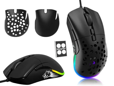 Zdjęcie produktu dla Przewodowa mysz gamingowa o rozdzielczości 12 000 DPI, z podświetleniem RGB i 7 przyciskami
