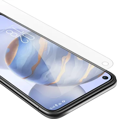 Produktbild von Cadorabo Schutzfolie für Oukitel C21 in KRISTALL KLAR Gehärtetes Tempered Display-Schutzglas Panzerfolie