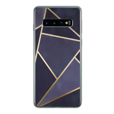 Produktbild von MuchoWow® Handyhülle Schutzhülle Hülle für Samsung Galaxy S10 Marmor - Blau - Collage Silikon Softcase Handy Hülle - Handytasche