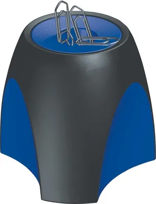 Produktbild von Klammerspender Delta schwarz/blau Packung mit 10 Stück