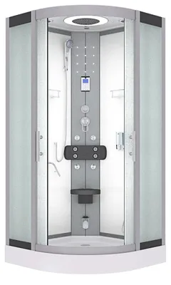 Produktbild von Dampfdusche Dusche Duschkabine D58-10M2 Duschtempel Sauna 90x90 cm