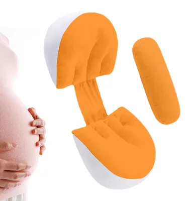 Image de Coussin de grossesse ergonomique pour un confort optimal pendant le sommeil