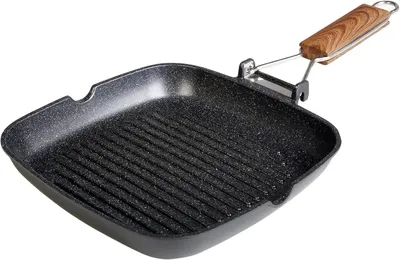 Zdjęcie produktu dla Solidchoice - Grillowa ruszta z odlewanego aluminium, 24 x 24 cm