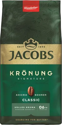 Produktbild von JACOBS Kaffeebohnen Krönung Aroma-Bohnen Classic 6 x 500g ganze Bohnen geröstet