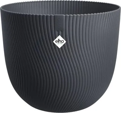 Obrázek produktu pro Kruhový květináč Elho Sereh Rond 60, 110 l, Ø 59 x V 51 cm, černý, vnitřní/venkovní