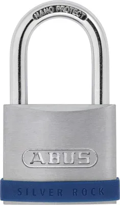 Produktbild von ABUS 5/50, Herkömmliches Vorhängeschloss, Tastensperre, Unterschiedliche Schließung, Pforte, Aufbewahrungsspind, Werkzeugkasten, Silber, Zink