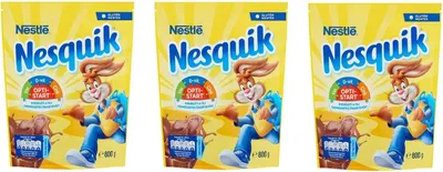 Produktbild von 3x Nestlé Nesquik Preparato Solubile lösliche Zubereitung für Getränke mit Zucker und fettarmem Kakao lösliche Schokolade 800g