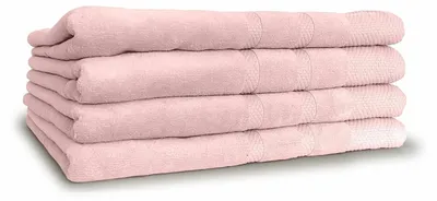Produktbild von Set mit 4 Velours-Badetüchern aus 100% Baumwolle, 70x140 cm