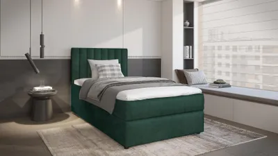 Obrázok produktu pre Americká jednolôžková posteľ 100x200 KAIVA 2 - zelená