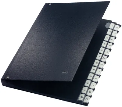 Image de Leitz 5924-00-95 5924 Classeur à levier A-Z - 24 compartiments, PP, noir