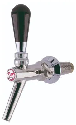 Image de Robinet tireuse a biere, Robinet compensateur - en acier au nickel-chrome, modèle - V10, poli, longueur de fil: 35 mm