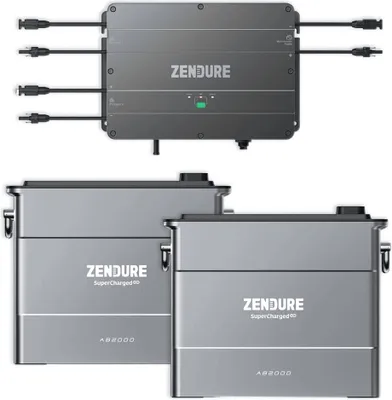 Produktbild von Zendure SolarFlow Set 3,84kWh Smart PV Hub 2x AB2000 Erweiterungsbatterie (0% MwSt nach §12 Abs.3 UstG)