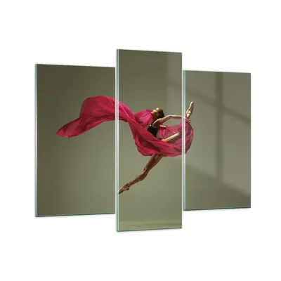 Produktbild von Bilder auf glas - 3 Teile - Tänzer Ballett Künstler - 130x100cm - Glasbilder - Wandbilder - Bilder - zum Aufhängen bereit - Wanddekoration aus Glas - Glas Bilder - Wandbild auf Glas - GCB130x100-5037