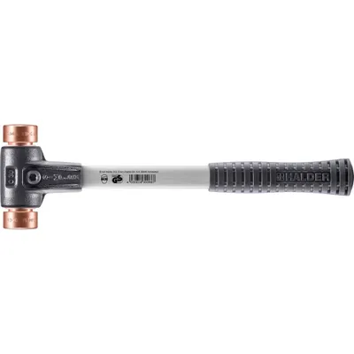 Produktbild von Halder Schonhammer Durchmesser 30mm 690g Simplex C mit Schlageinsatz Kupfer mit Kunststoff -Hülse - 3704030