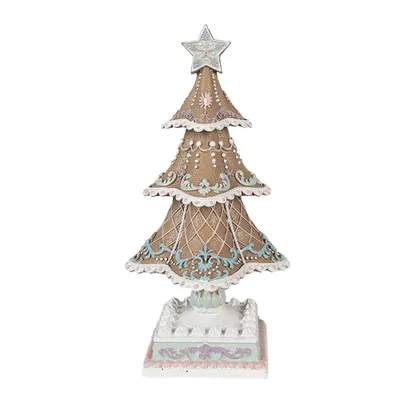 Produktbild von Clayre & Eef Weihnachtsdekoration Weihnachtsbaum 25 cm Braun Polyresin