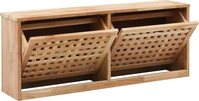 Zdjęcie produktu dla vidaXL Ławka na buty 94 x 20 x 38 cm orzech lity